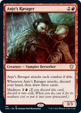 Image for Anje's Ravager (Commander: Innistrad: Crimson Vow) (141) - Magic: The Gathering