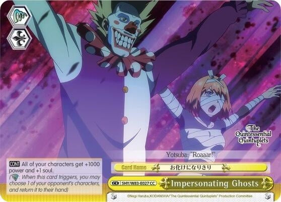 Image for Impersonating Ghosts (The Quintessential Quintuplets) (5HY/W83-E027 CC) - Weiss Schwarz