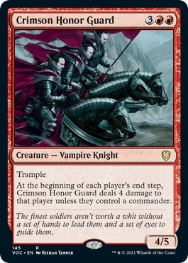 Image for Crimson Honor Guard (Commander: Innistrad: Crimson Vow) (145) - Magic: The Gathering