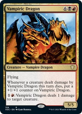 Image for Vampiric Dragon (Commander: Innistrad: Crimson Vow) (158) - Magic: The Gathering