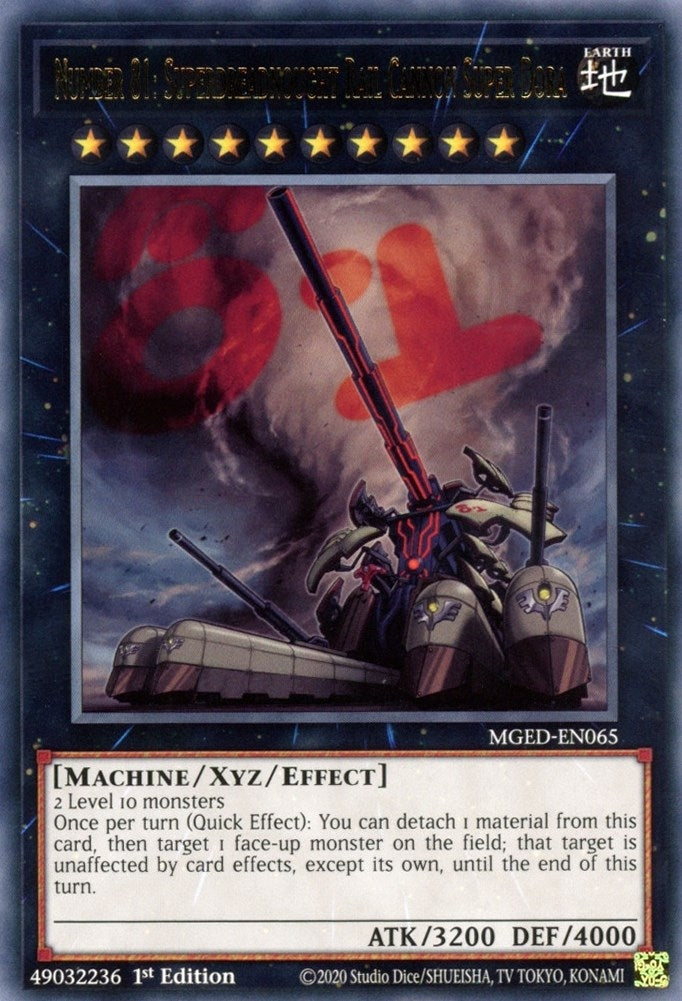 Image for Number 81: Superdreadnought Rail Cannon Super Dora (Maximum Gold: El Dorado) (MGED-EN065) - YuGiOh