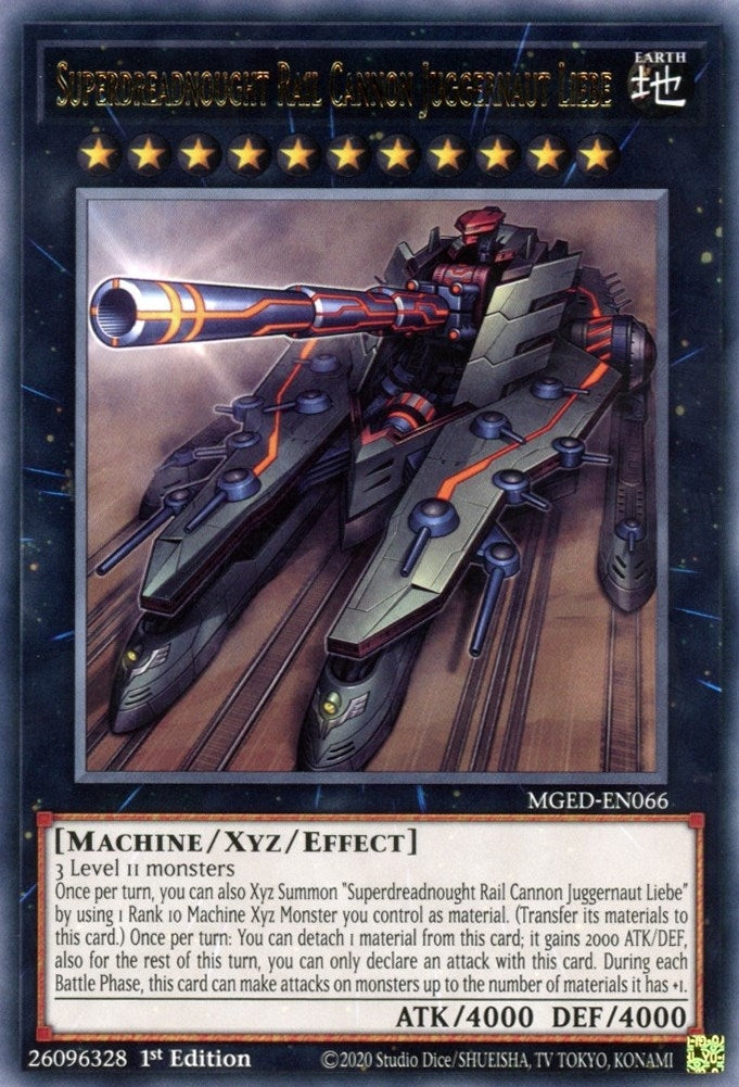 Image for Superdreadnought Rail Cannon Juggernaut Liebe (Maximum Gold: El Dorado) (MGED-EN066) - YuGiOh