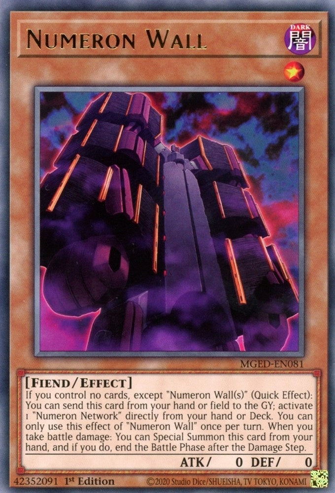 Image for Numeron Wall (Maximum Gold: El Dorado) (MGED-EN081) - YuGiOh