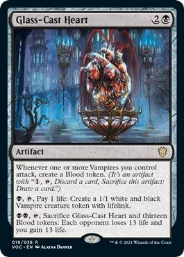 Image for Glass-Cast Heart (Commander: Innistrad: Crimson Vow) (18) - Magic: The Gathering