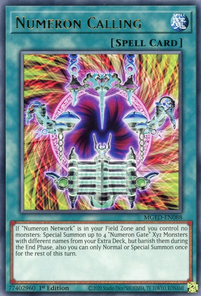 Image for Numeron Calling (Maximum Gold: El Dorado) (MGED-EN088) - YuGiOh