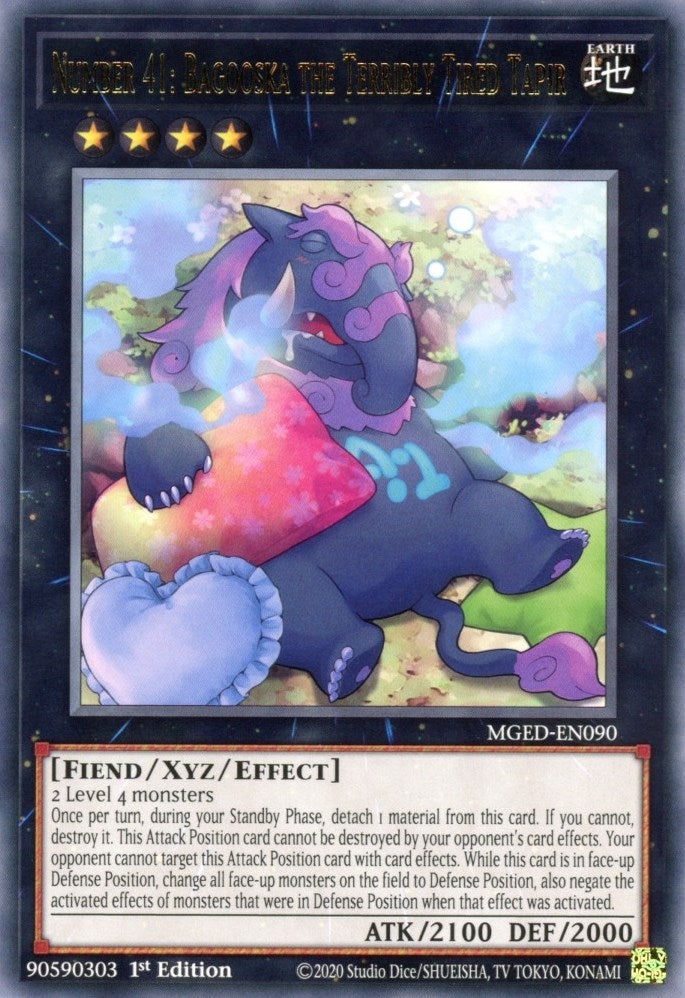 Image for Number 41: Bagooska the Terribly Tired Tapir (Maximum Gold: El Dorado) (MGED-EN090) - YuGiOh