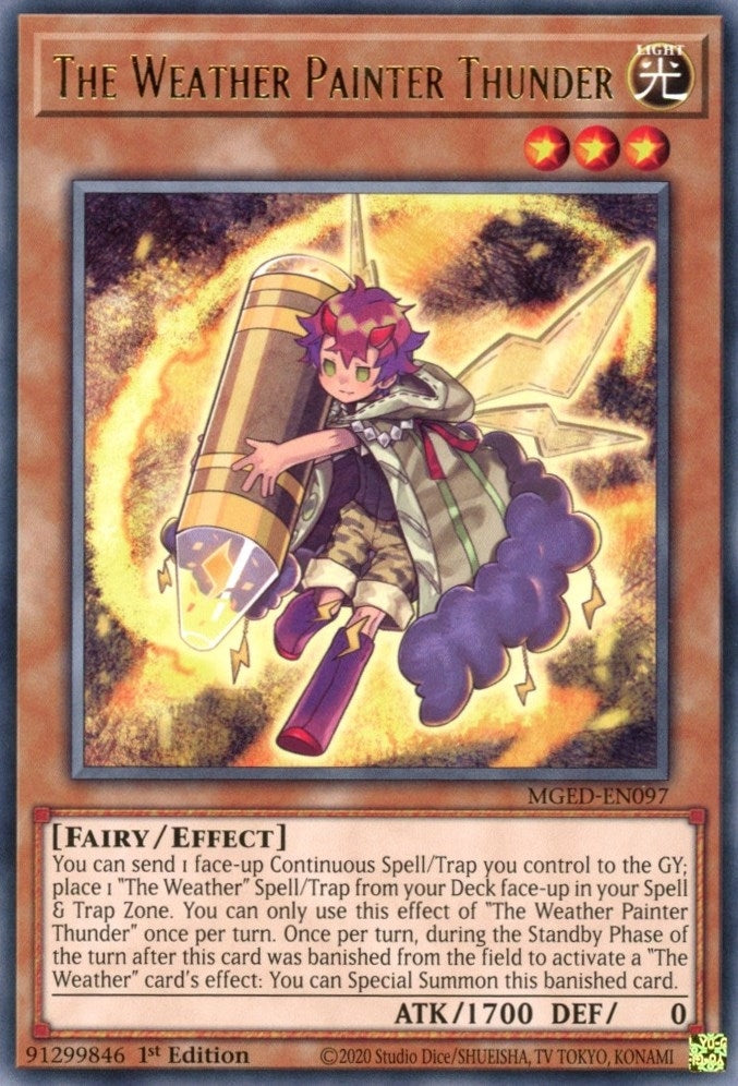 Image for The Weather Painter Thunder (Maximum Gold: El Dorado) (MGED-EN097) - YuGiOh