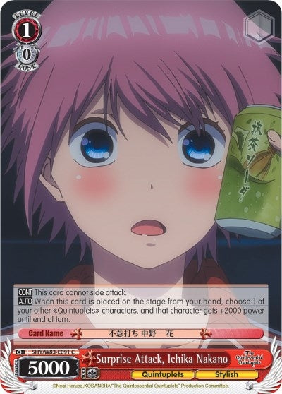 Image for Surprise Attack, Ichika Nakano (The Quintessential Quintuplets) (5HY/W83-E091 C) - Weiss Schwarz