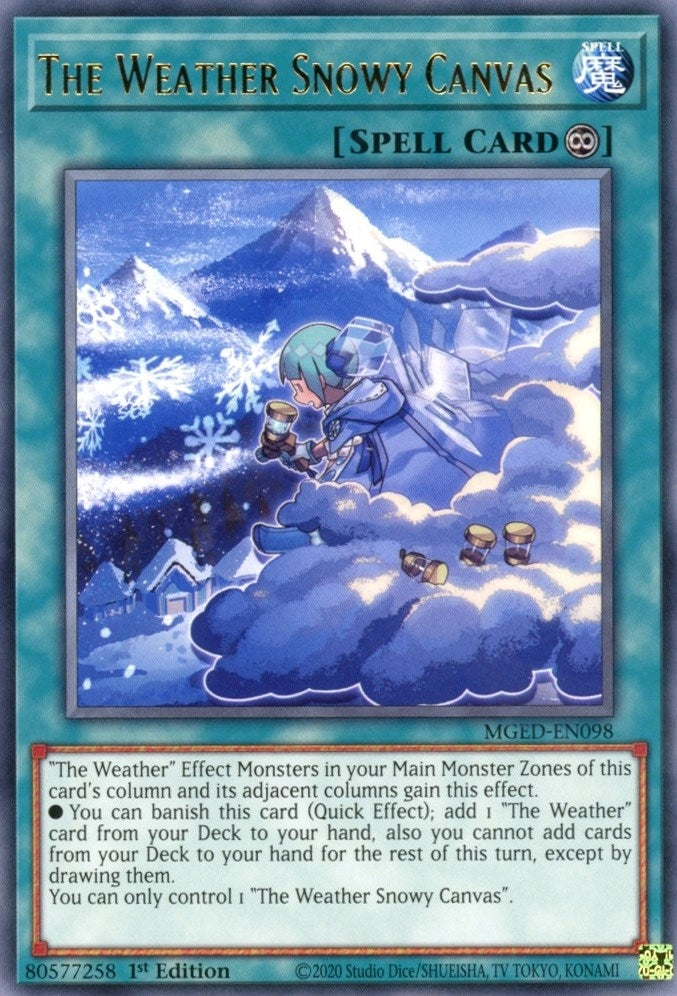 Image for The Weather Snowy Canvas (Maximum Gold: El Dorado) (MGED-EN098) - YuGiOh