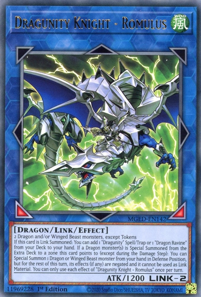 Image for Dragunity Knight - Romulus (Maximum Gold: El Dorado) (MGED-EN142) - YuGiOh
