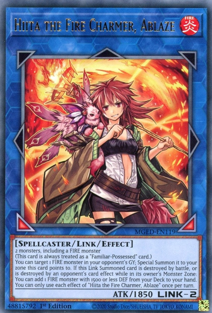 Image for Hiita the Fire Charmer, Ablaze (Maximum Gold: El Dorado) (MGED-EN119) - YuGiOh
