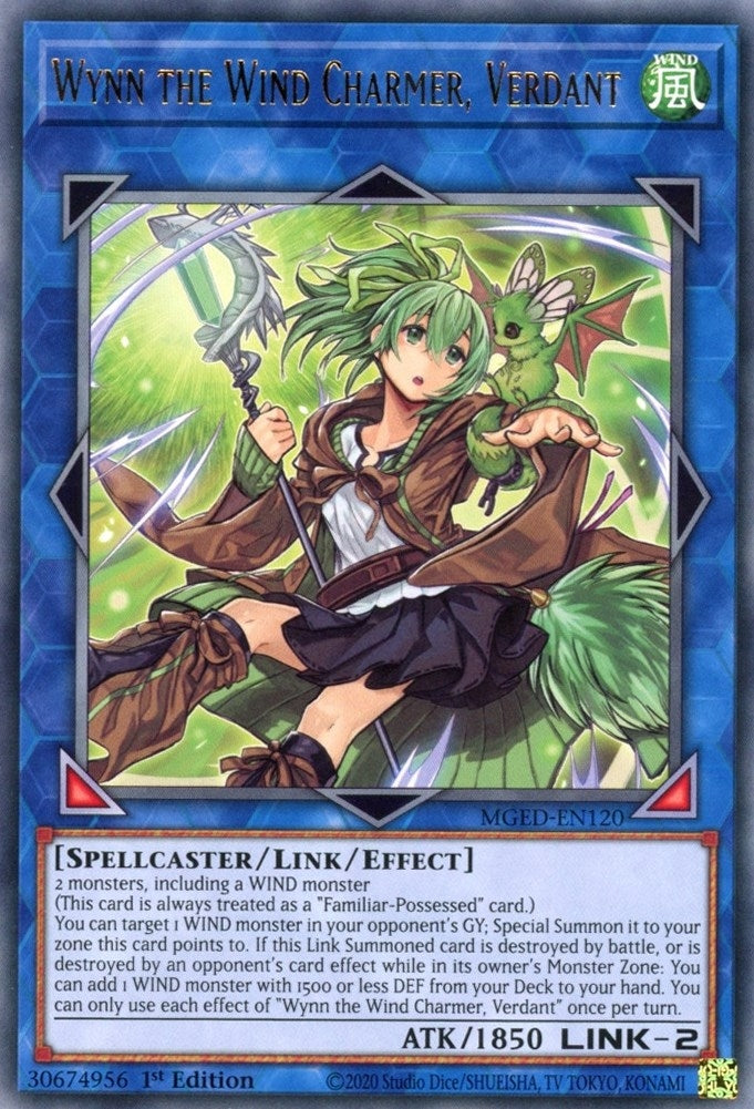 Image for Wynn the Wind Charmer, Verdant (Maximum Gold: El Dorado) (MGED-EN120) - YuGiOh