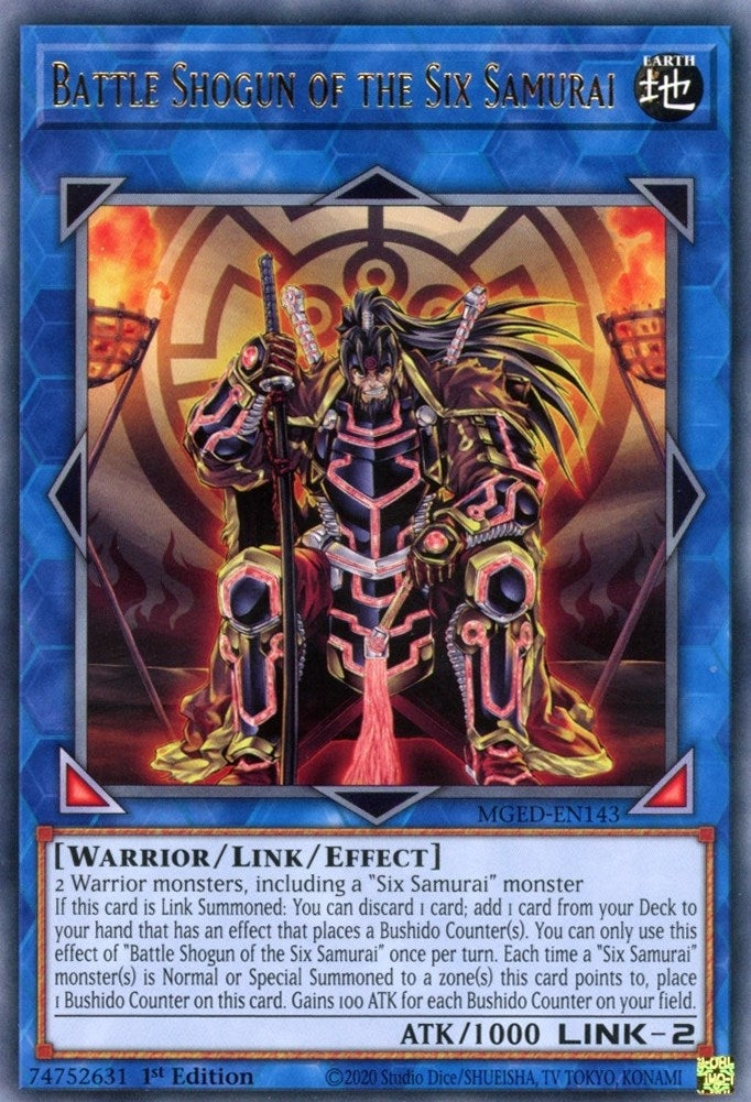 Image for Battle Shogun of the Six Samurai (Maximum Gold: El Dorado) (MGED-EN143) - YuGiOh
