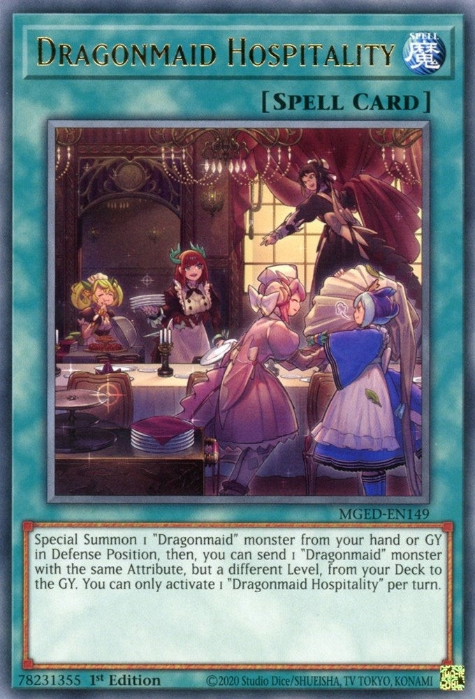 Image for Dragonmaid Hospitality (Maximum Gold: El Dorado) (MGED-EN149) - YuGiOh