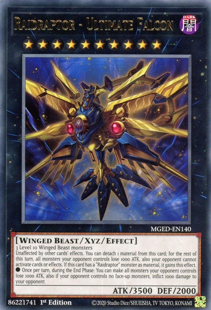 Image for Raidraptor - Ultimate Falcon (Maximum Gold: El Dorado) (MGED-EN140) - YuGiOh