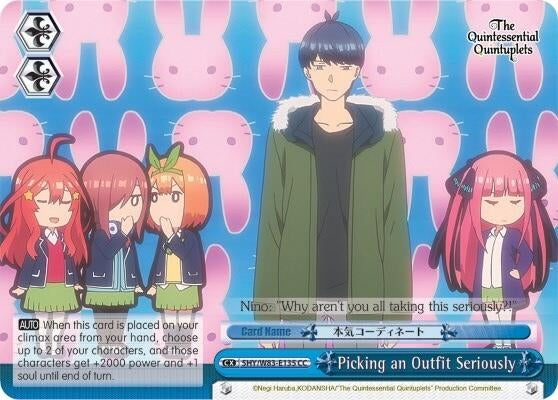 Image for Picking an Outfit Seriously (The Quintessential Quintuplets) (5HY/W83-E135 CC) - Weiss Schwarz
