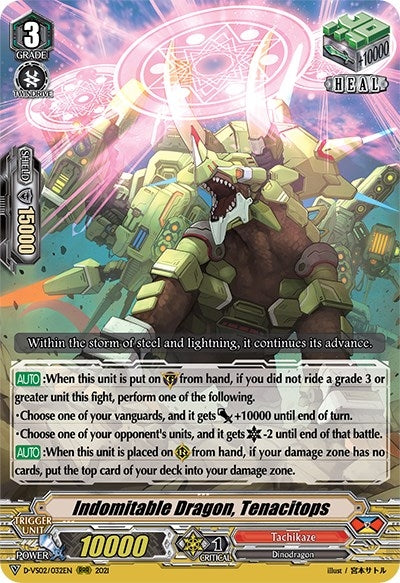 Image for Indomitable Dragon, Tenacitops (D-VS02: V Clan Collection Vol.2) (D-VS02/032EN) - Cardfight Vanguard