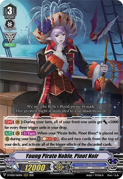 Image for Young Pirate Noble, Pinot Noir (D-VS02: V Clan Collection Vol.2) (D-VS02/064EN) - Cardfight Vanguard