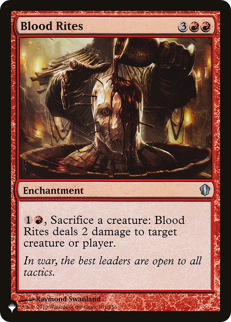 Image for Blood Rites (The List Reprints) (101/356) - Magic: The Gathering