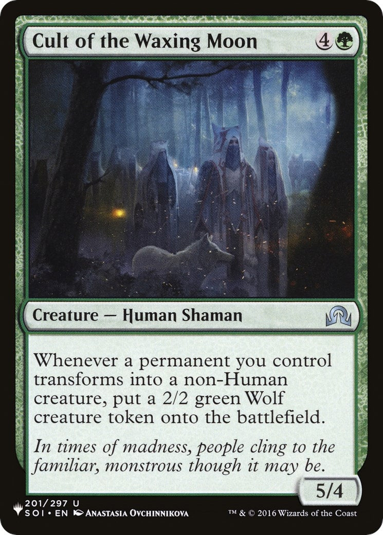 Image for Cult of the Waxing Moon (The List Reprints) (201/297) - Magic: The Gathering