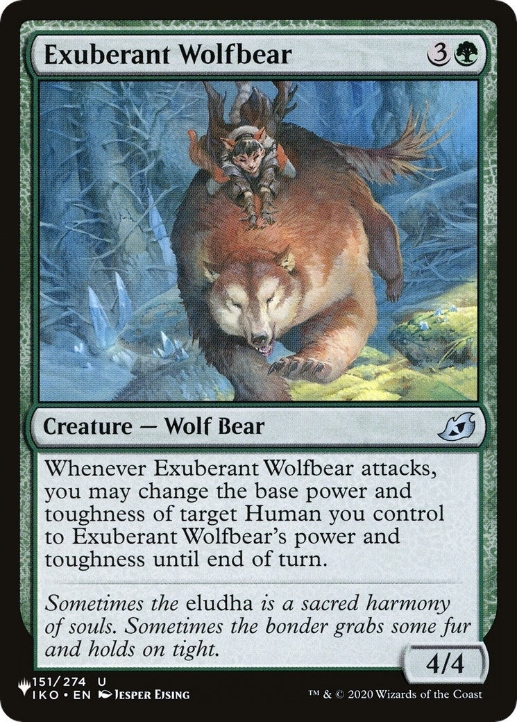 Image for Exuberant Wolfbear (The List Reprints) (151/274) - Magic: The Gathering