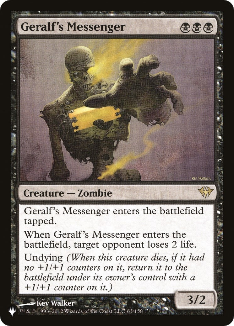 Image for Geralf's Messenger (The List Reprints) (63/158) - Magic: The Gathering