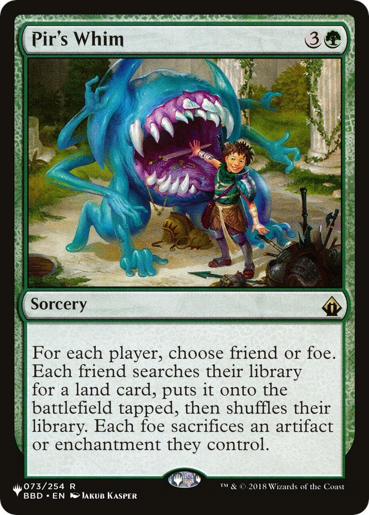 Image for Pir's Whim (The List Reprints) (073/254) - Magic: The Gathering