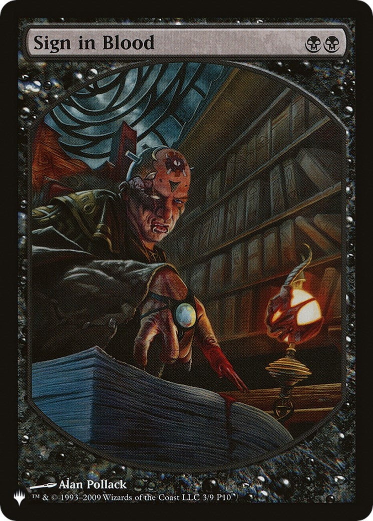 Image for Sign in Blood (P10) (The List Reprints) (9-Mar) - Magic: The Gathering