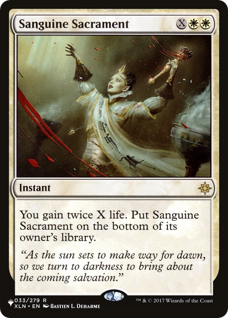 Image for Sanguine Sacrament (The List Reprints) (033/279) - Magic: The Gathering