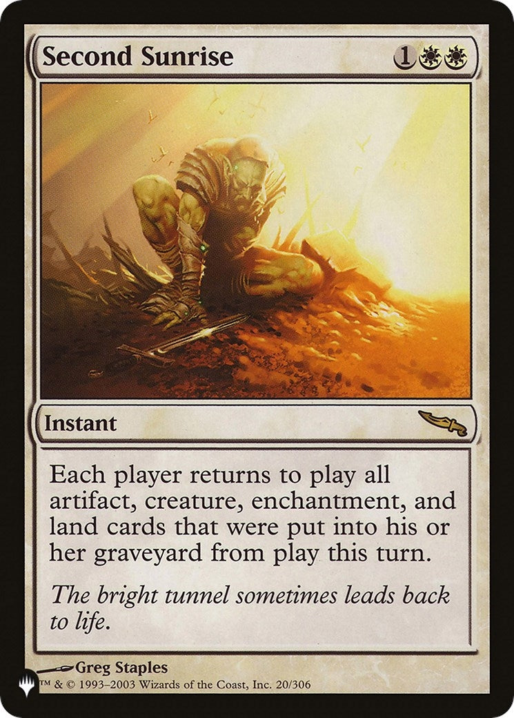 Image for Second Sunrise (The List Reprints) (20/306) - Magic: The Gathering