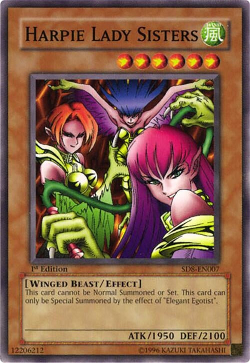 Image for Harpie Lady Sisters (Structure Deck: Lord of the Storm) (SD8-EN007) - YuGiOh
