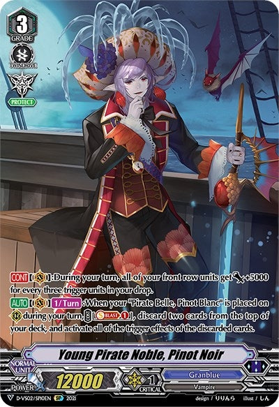 Image for Young Pirate Noble, Pinot Noir (SP) (D-VS02: V Clan Collection Vol.2) (D-VS02/SP10EN) - Cardfight Vanguard