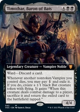 Image for Timothar, Baron of Bats (Extended Art) (Commander: Innistrad: Crimson Vow) (42) - Magic: The Gathering