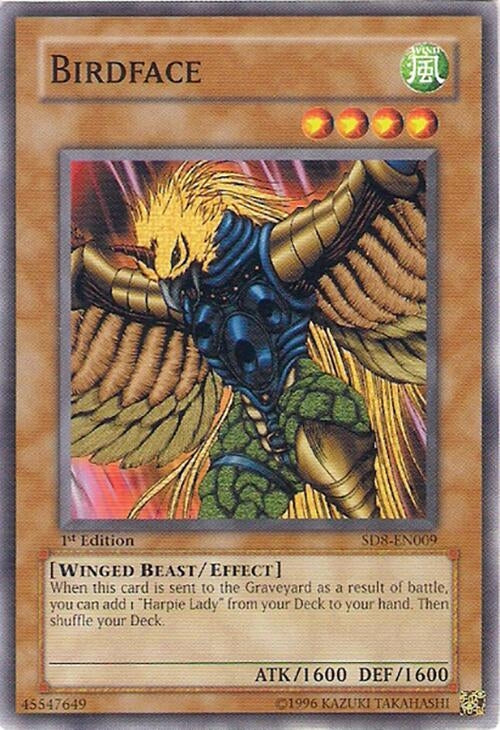 Image for Birdface (Structure Deck: Lord of the Storm) (SD8-EN009) - YuGiOh