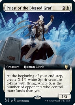 Image for Priest of the Blessed Graf (Extended Art) (Commander: Innistrad: Crimson Vow) (45) - Magic: The Gathering