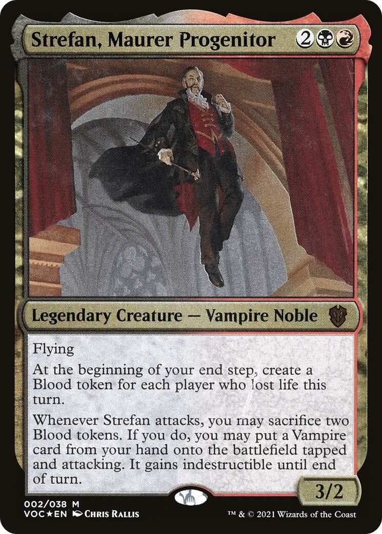 Image for Strefan, Maurer Progenitor (Display Commander) - Thick Stock (Commander: Innistrad: Crimson Vow) (2) - Magic: The Gathering