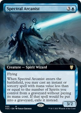 Image for Spectral Arcanist (Extended Art) (Commander: Innistrad: Crimson Vow) (53) - Magic: The Gathering