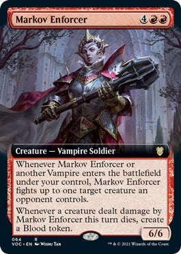 Image for Markov Enforcer (Extended Art) (Commander: Innistrad: Crimson Vow) (64) - Magic: The Gathering