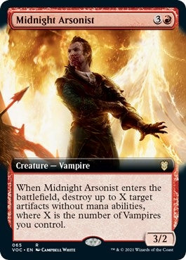 Image for Midnight Arsonist (Extended Art) (Commander: Innistrad: Crimson Vow) (65) - Magic: The Gathering