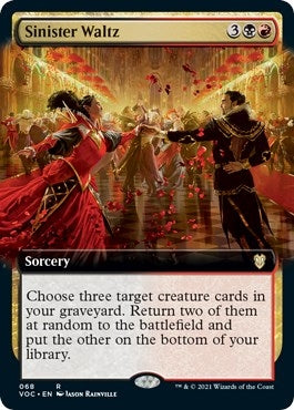Image for Sinister Waltz (Extended Art) (Commander: Innistrad: Crimson Vow) (68) - Magic: The Gathering