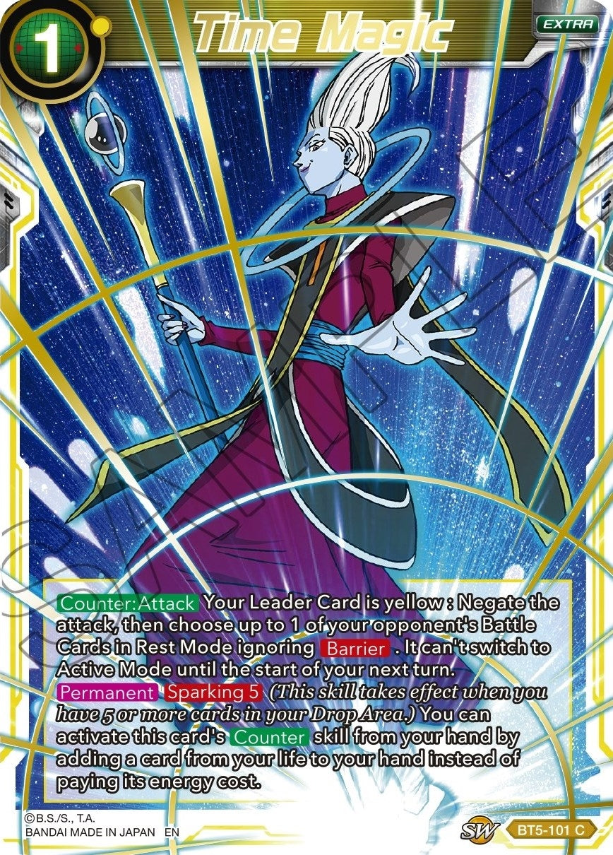 Image for Time Magic (Gold Stamped) (Mythic Booster) (BT5-101) - Dragon Ball Super: Masters