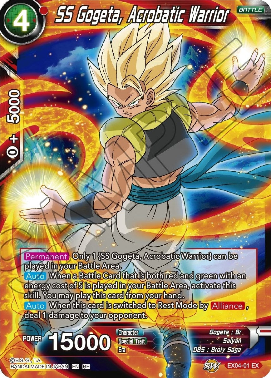 Image for SS Gogeta, Acrobatic Warrior (Mythic Booster) (EX04-01) - Dragon Ball Super: Masters