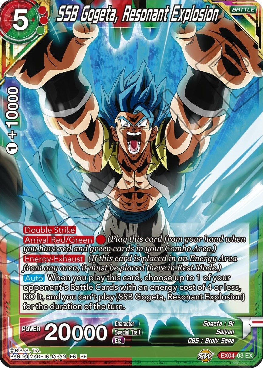 Image for SSB Gogeta, Resonant Explosion (Mythic Booster) (EX04-03) - Dragon Ball Super: Masters