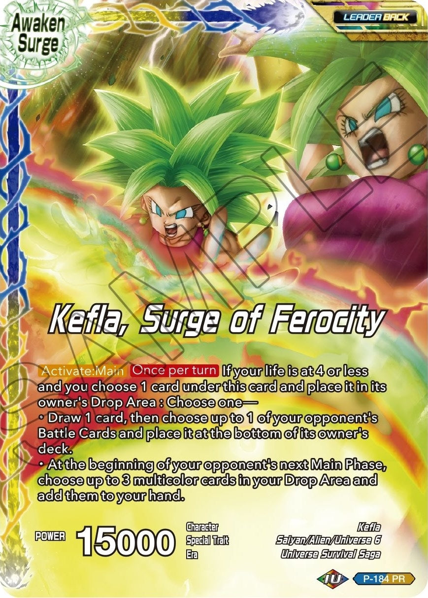 Image for Kefla // Kefla, Surge of Ferocity (Mythic Booster) (P-184) - Dragon Ball Super: Masters