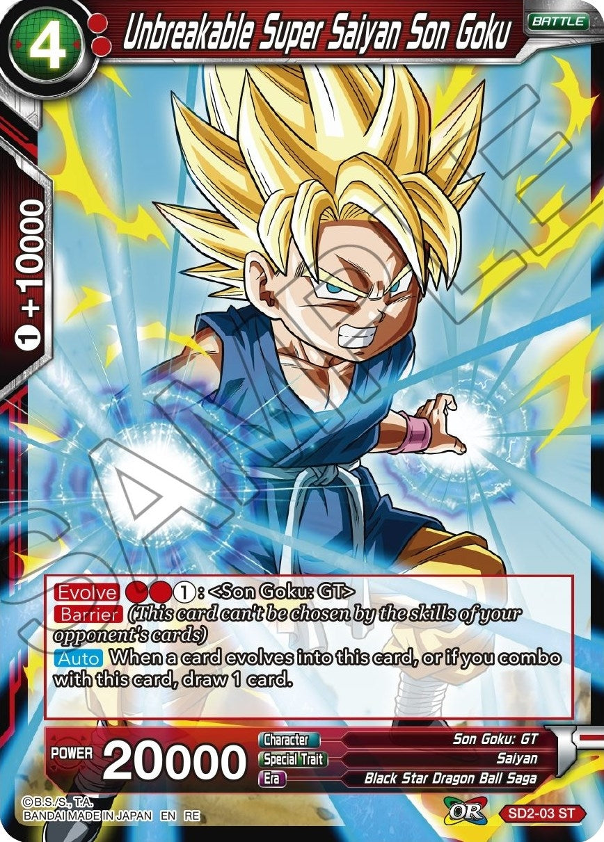 Image for Unbreakable Super Saiyan Son Goku (Mythic Booster) (SD2-03) - Dragon Ball Super: Masters