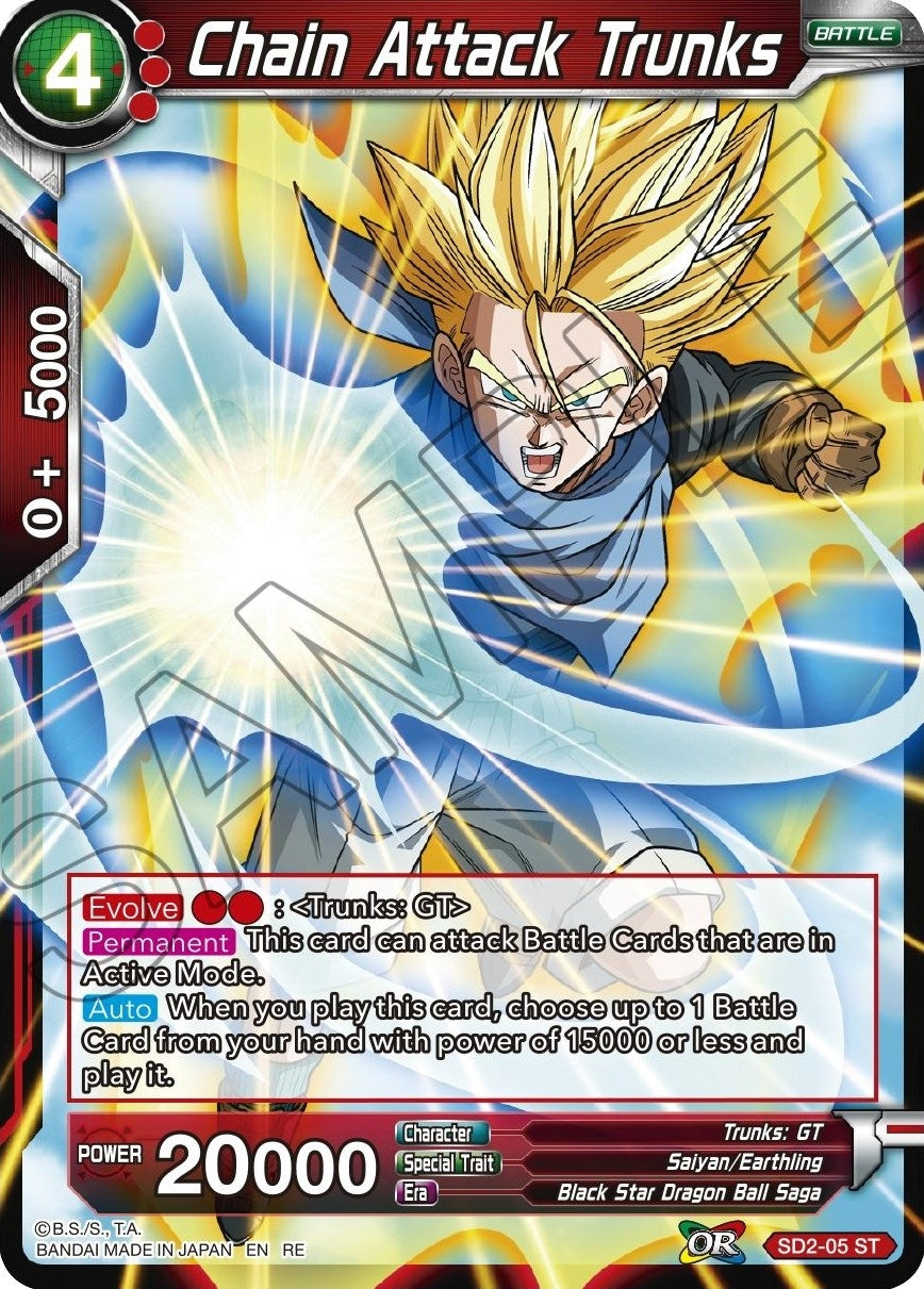 Image for Chain Attack Trunks (Mythic Booster) (SD2-05) - Dragon Ball Super: Masters