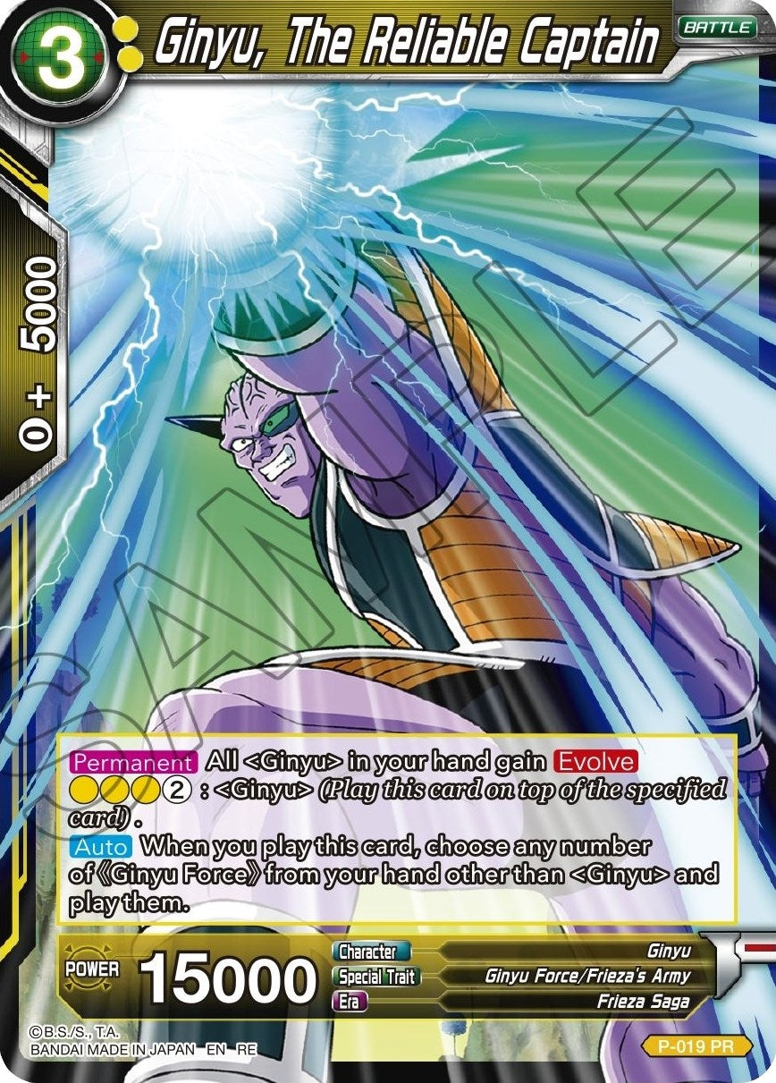 Image for Ginyu, The Reliable Captain (Mythic Booster) (P-019) - Dragon Ball Super: Masters