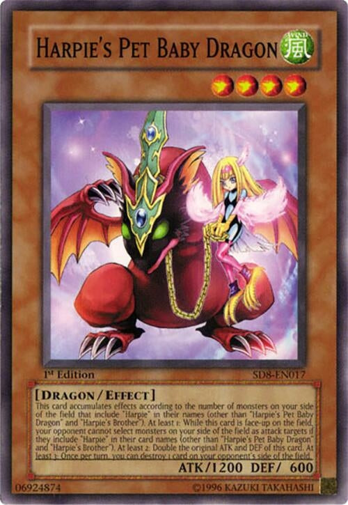 Image for Harpie's Pet Baby Dragon (Structure Deck: Lord of the Storm) (SD8-EN017) - YuGiOh