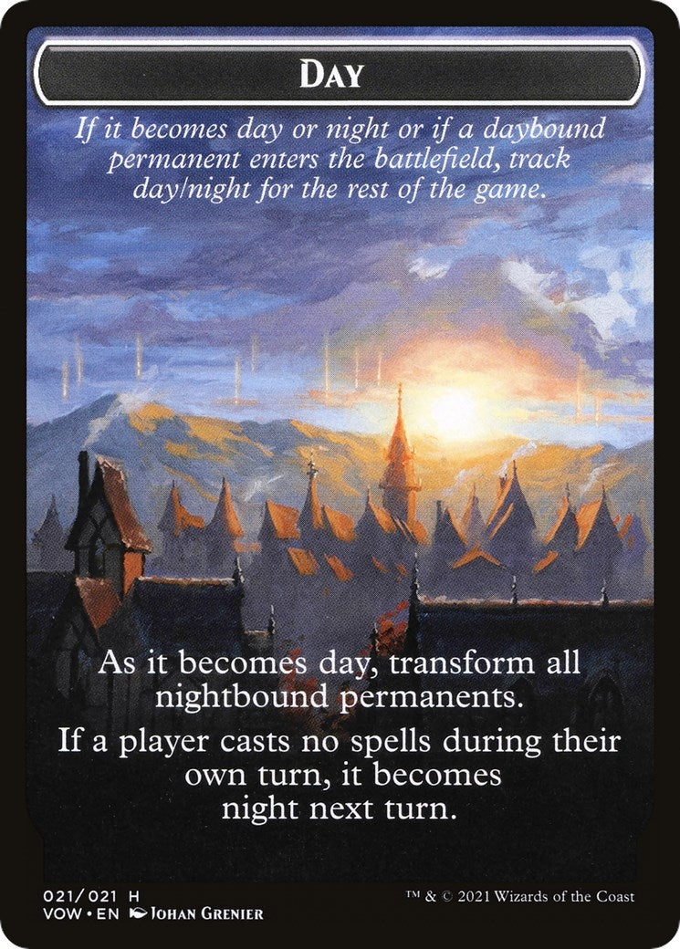 Image for Day // Night Double-Sided Token (Innistrad: Crimson Vow) (21) - Magic: The Gathering