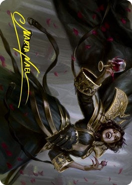 Image for Bloodcrazed Socialite Art Card (Gold-Stamped Signature) (Art Series: Innistrad: Crimson Vow) (28) - Magic: The Gathering